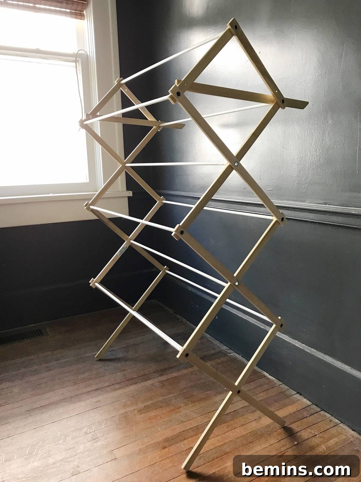From Laundry to Literature: Upcycling Your Drying Rack into a Chic Magazine Holder 4 Clothes Drying Rack Transformation