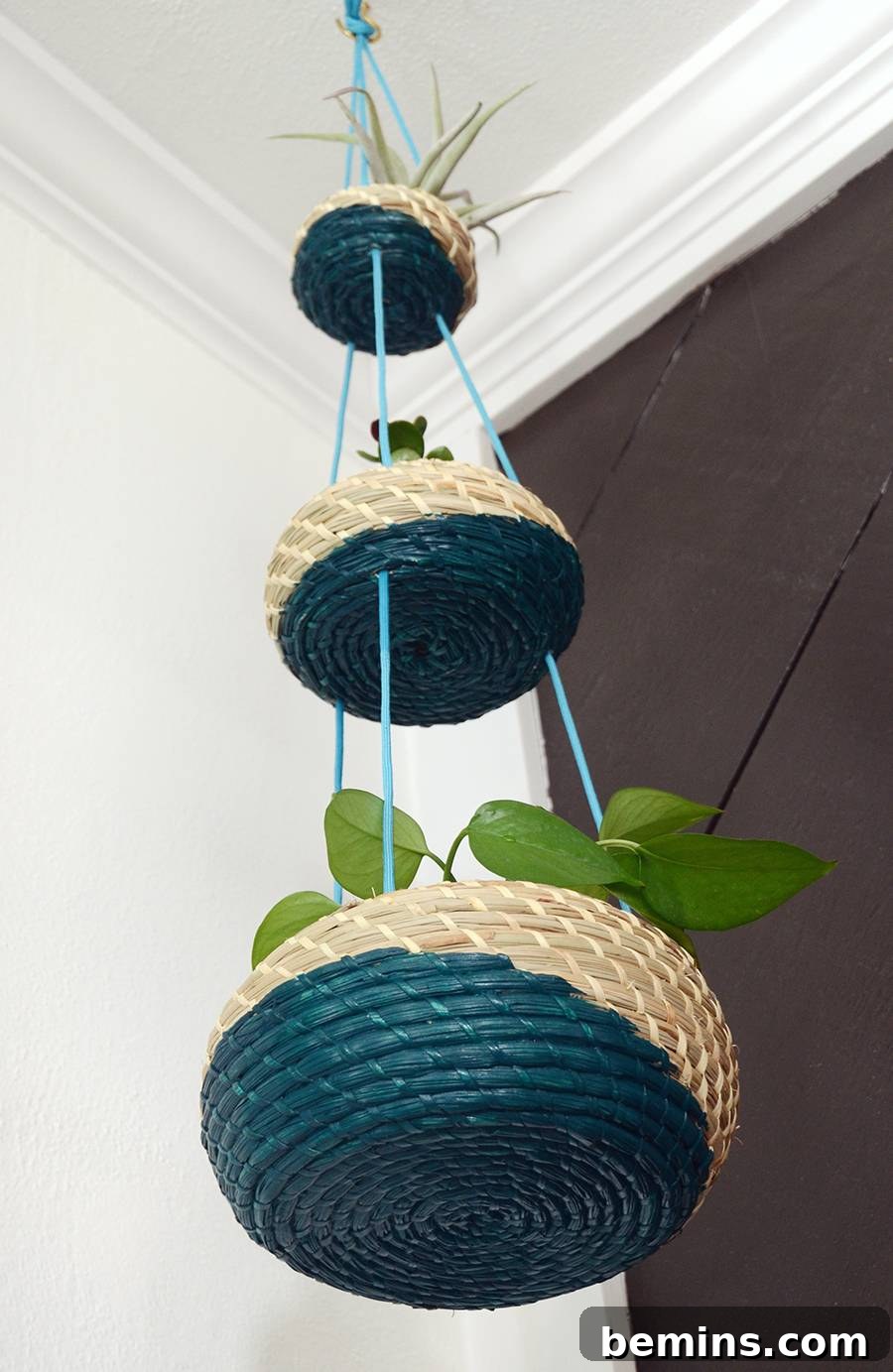 Customized IKEA Hanging Planter Basket Set