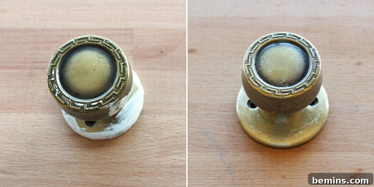 How to restore painted hardware: The effects of paint stripper
