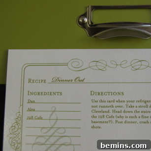 A Gift Card Recipe Box