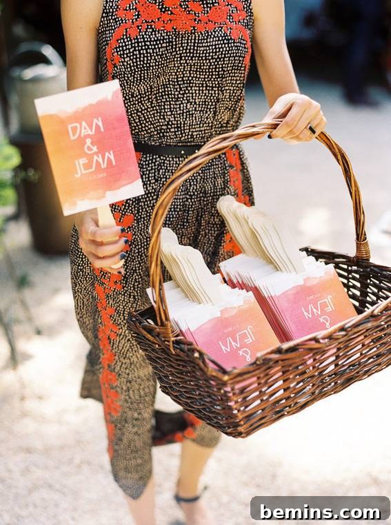 Baskets and Boxes for Wedding Favors and Programs