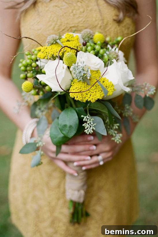 Using Bridesmaid Bouquets as Reception Decor