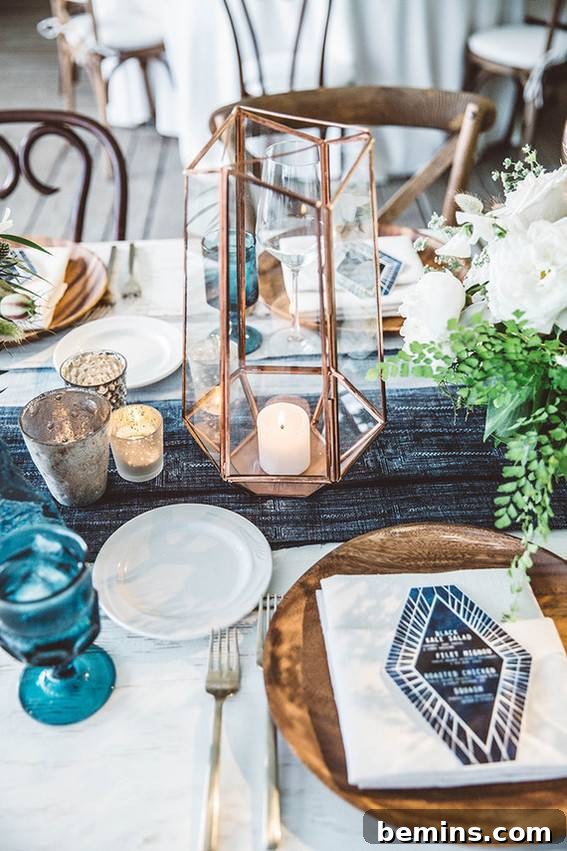 Borrowed Vases for Wedding Centerpieces