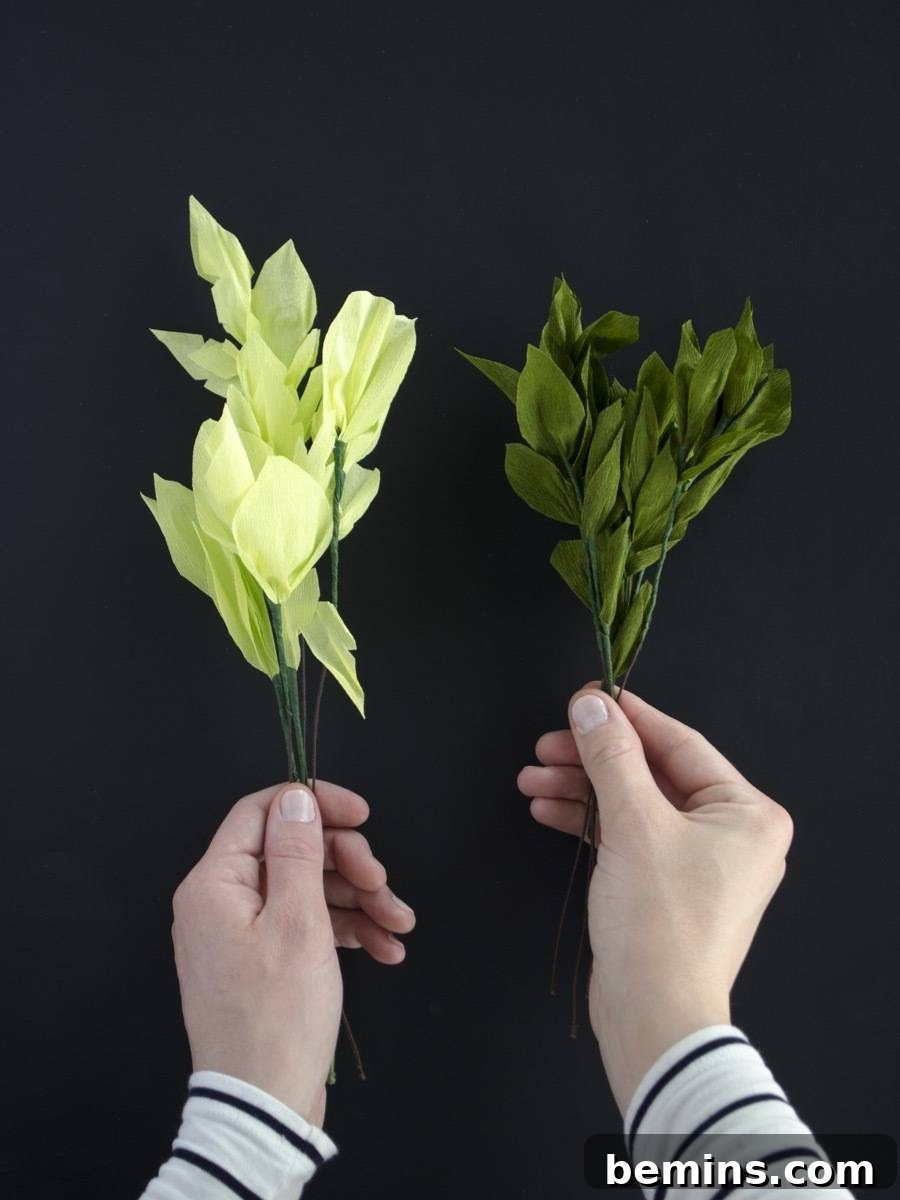 DIY Fake Greenery