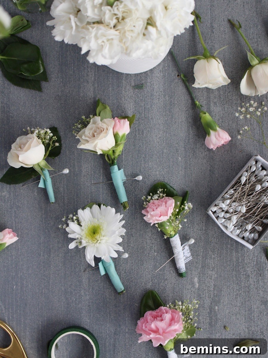 Mastering the Boutonniere Before Your Wedding 2 How to Make a Boutonniere for your Big Day