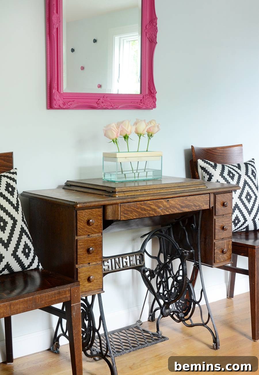 Another View of the Stylish DIY Glass Trough Vase