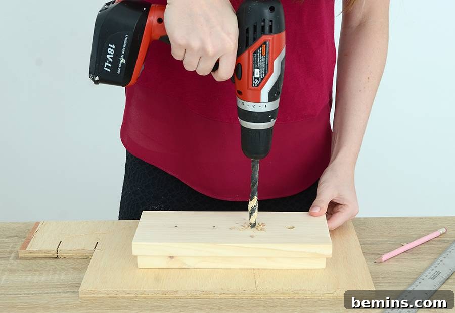 Testing the Fit of the Wood Top on the Glass Vase