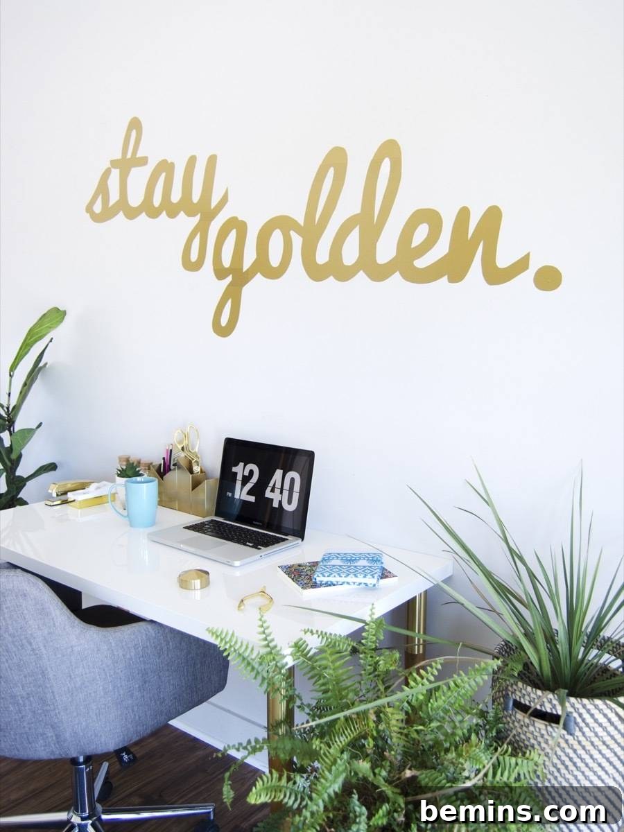 Creating a focal point with typography wall art