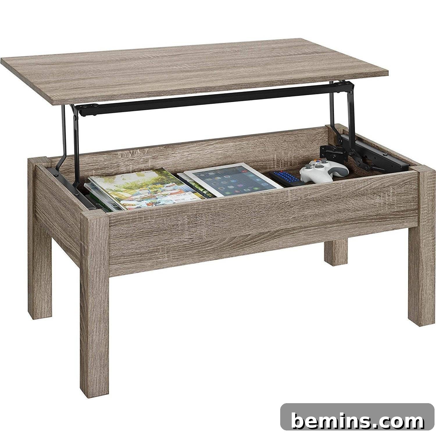 Gracelove Wood Lift-Top Coffee Table