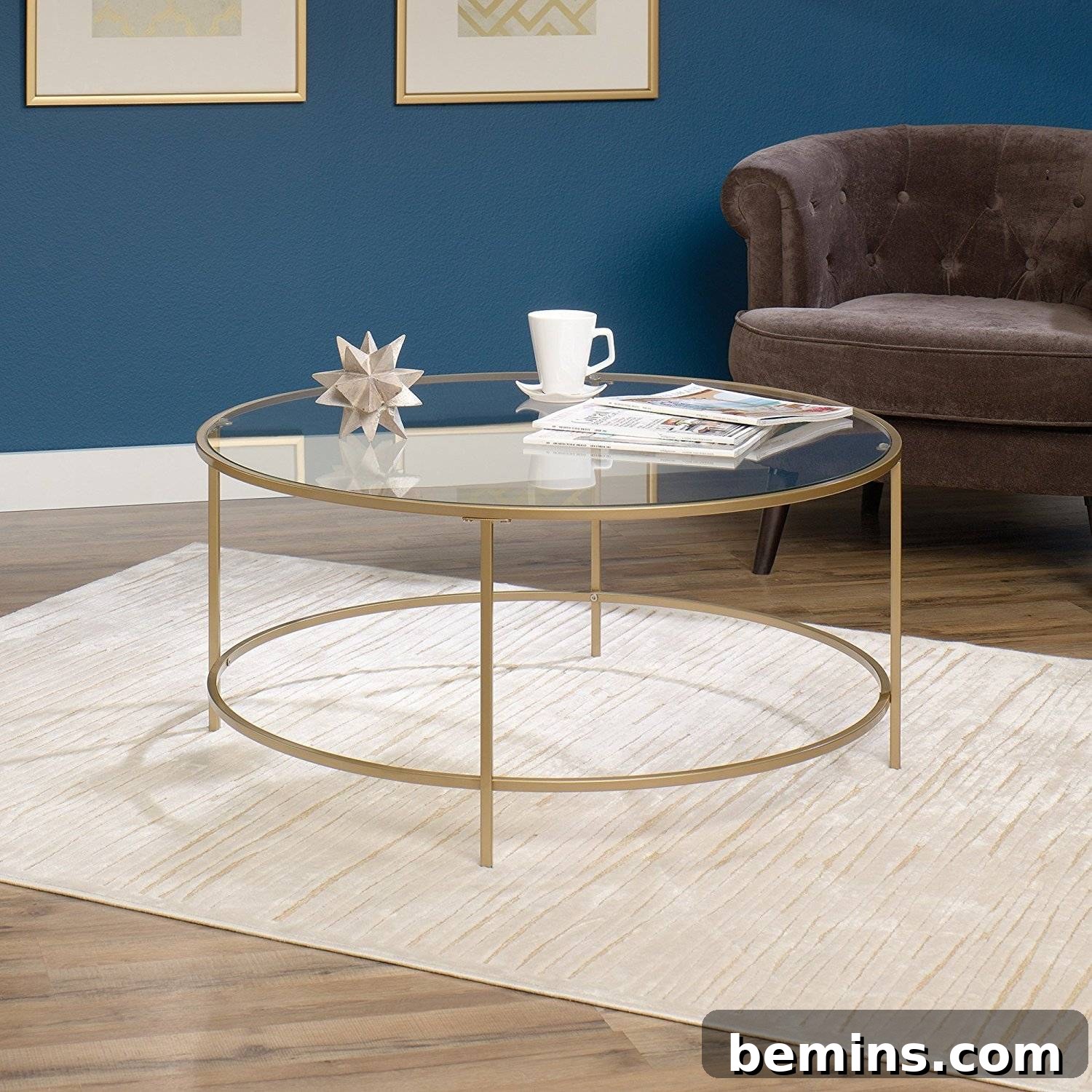 Sauder International Lux Round Coffee Table