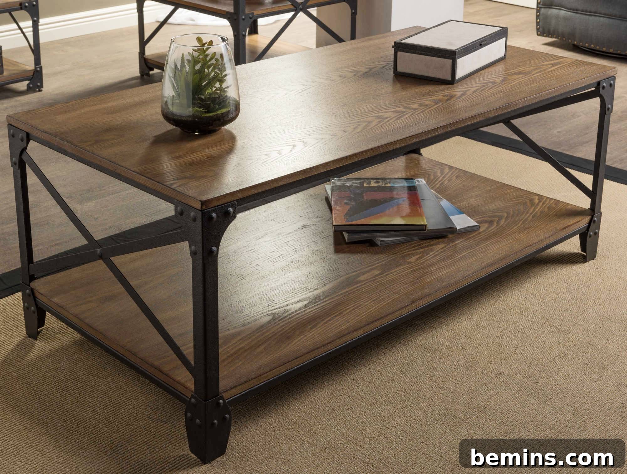 Baxton Studio Greyson Antique Coffee Table