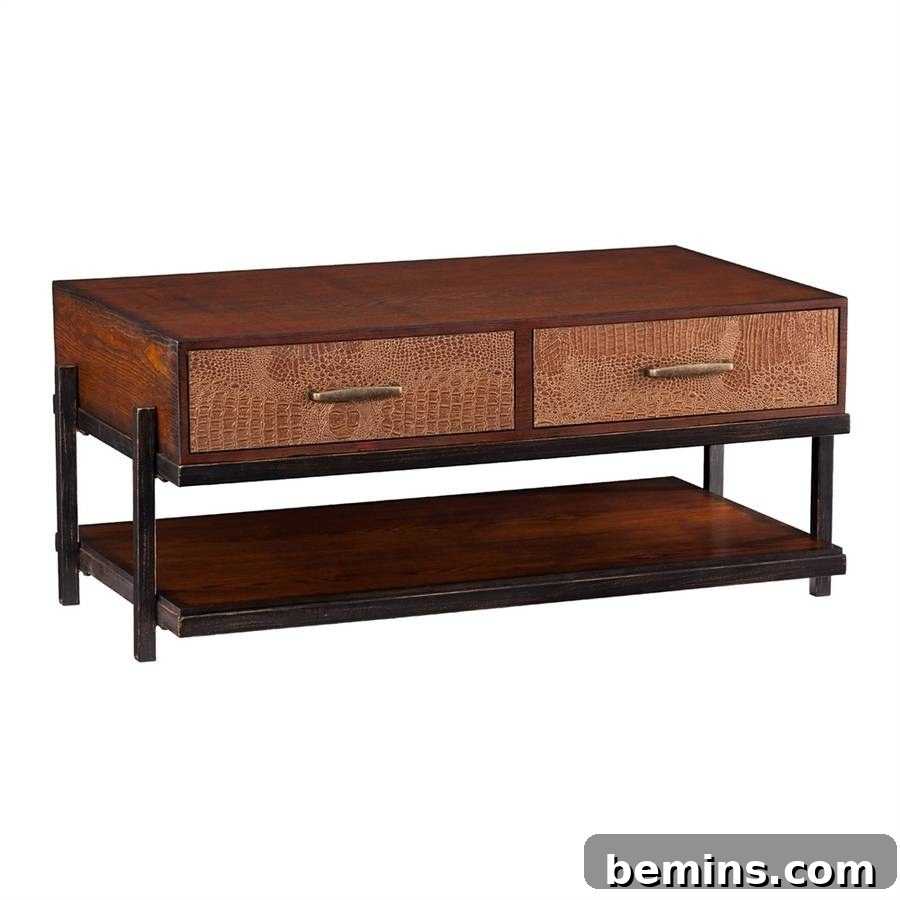 Boston Loft Furnishings Inas Redwashed Coffee Table