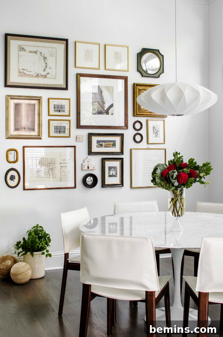 Gallery Wall with Antique Style Frames