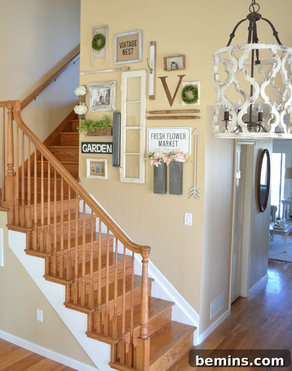 Eclectic Gallery Wall with Decorative Items