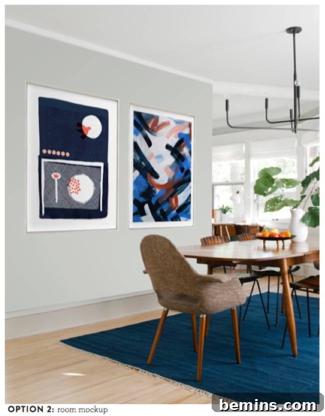 Dining Room Art Accent Wall: Curbly + Minted Option 2