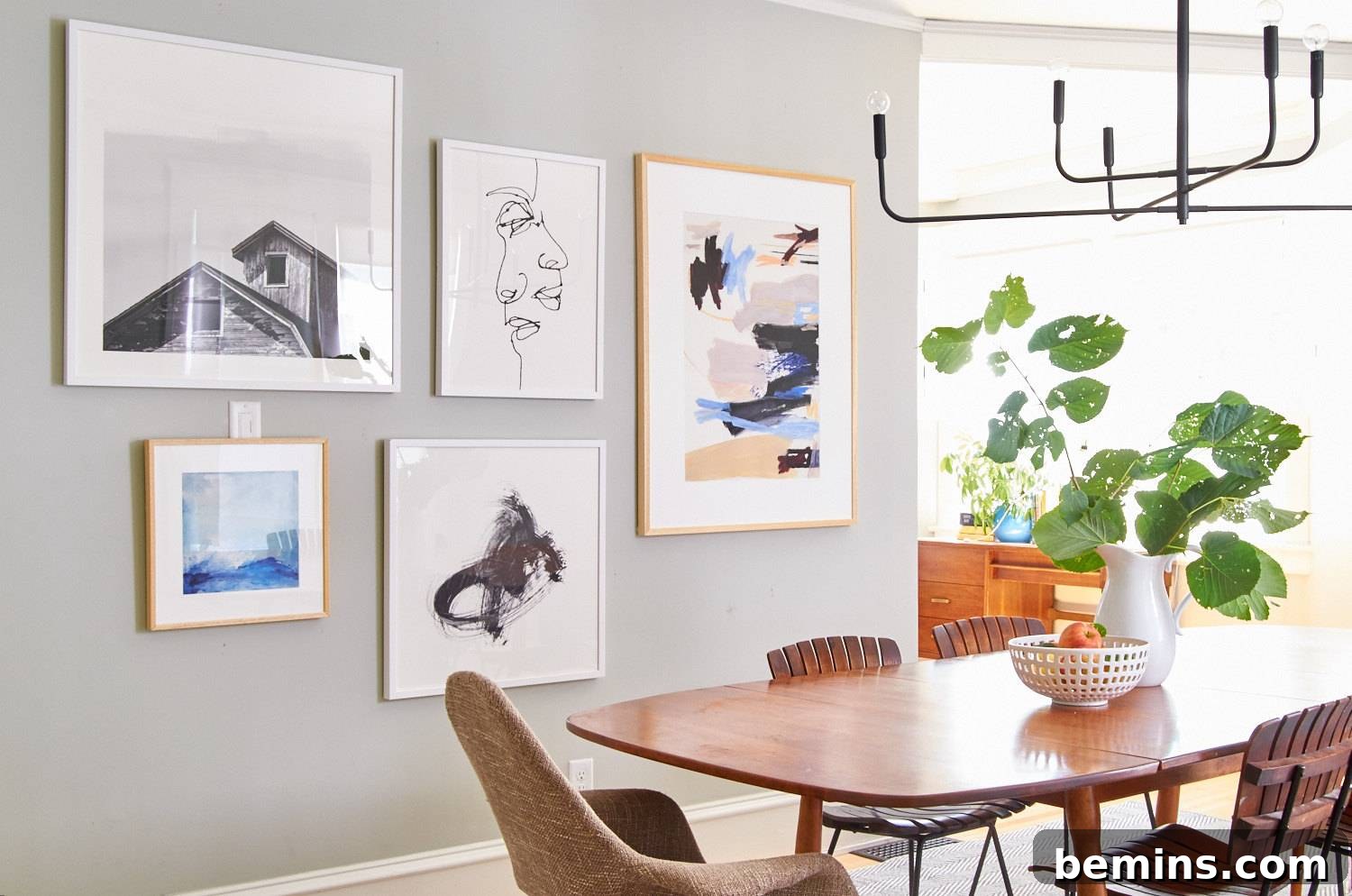 Minted Fresh: Curbly House Dining Room Transformation 19 Dining Room Transformation with New Art and Rug