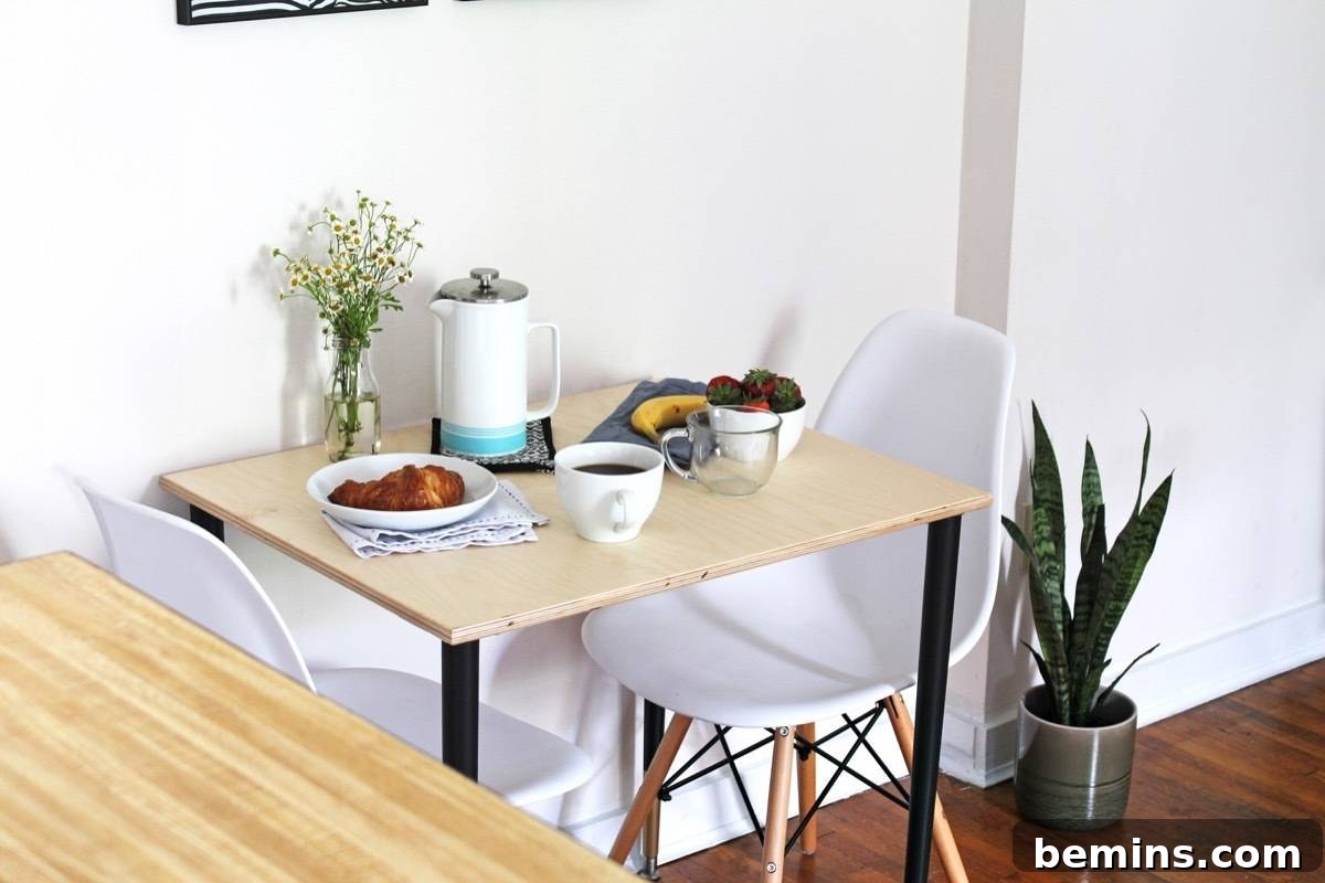 Small Dining Table from Plywood