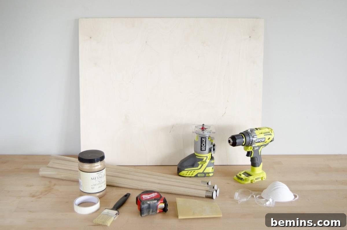 Materials for DIY Plywood Table