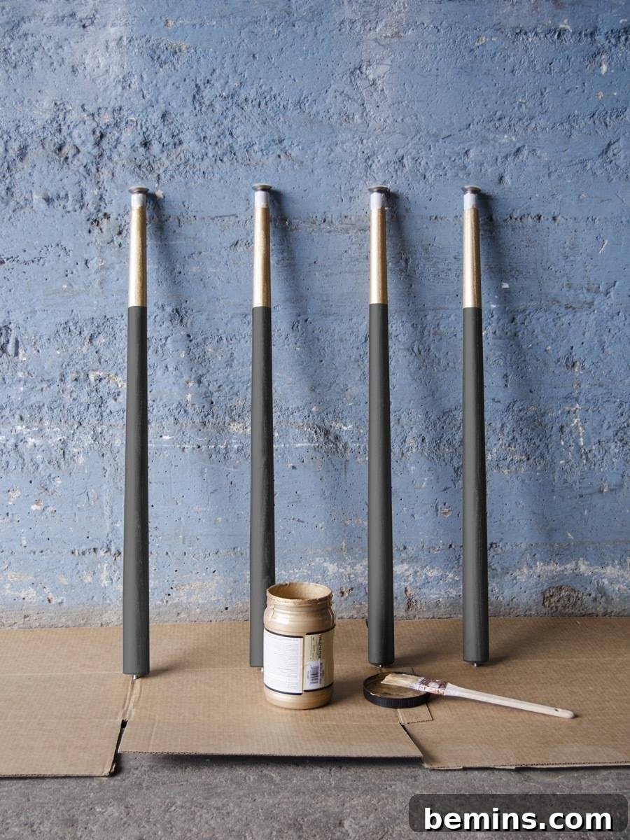 Painting the Table Legs