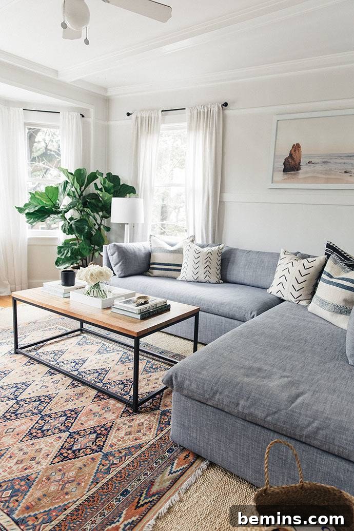 Layering Vintage Rug over Contemporary Rug