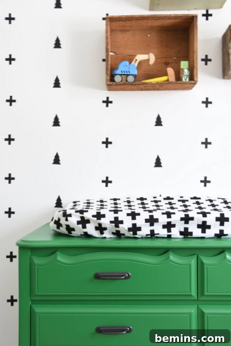 75 DIY Decor Projects to Delight Your Kids 19 Scandinavian Wall Decals