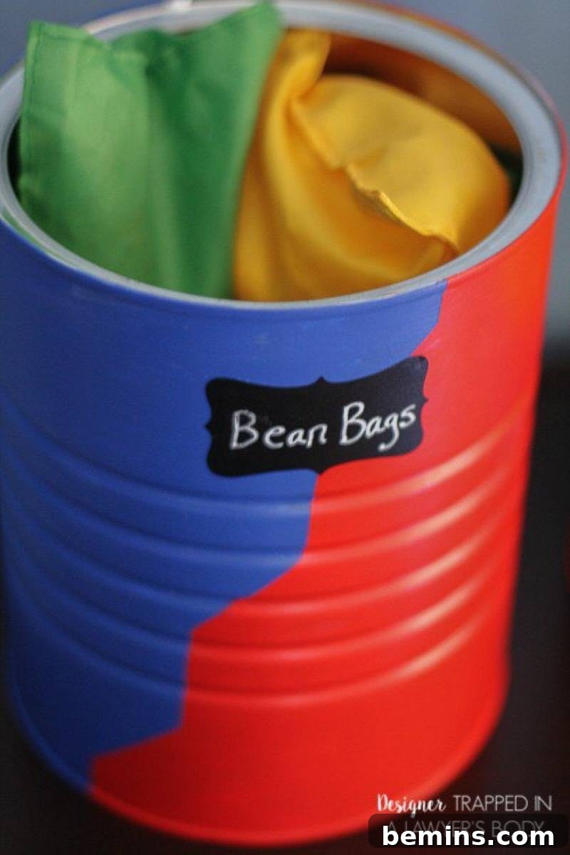 75 DIY Decor Projects to Delight Your Kids 23 Painted Coffee Cans