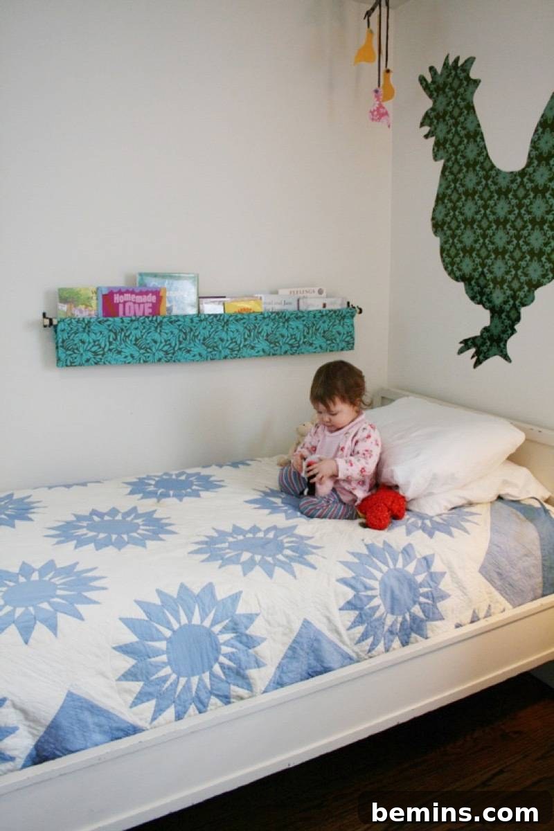 75 DIY Decor Projects to Delight Your Kids 30 Hanging Book Holder