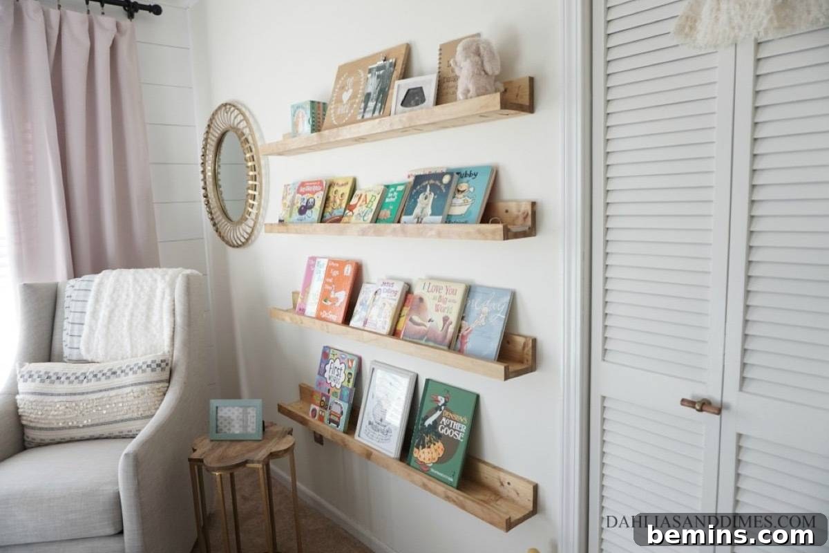 75 DIY Decor Projects to Delight Your Kids 32 Wood Ledges