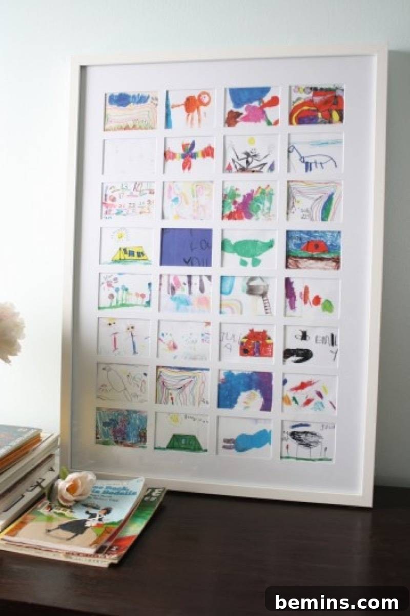 75 DIY Decor Projects to Delight Your Kids 5 Kids Art Collage