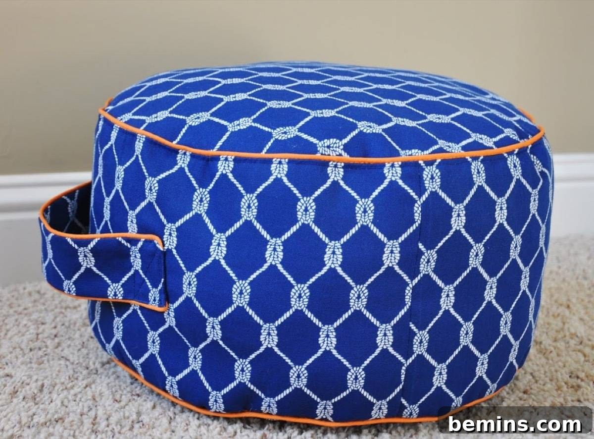 75 DIY Decor Projects to Delight Your Kids 44 Mini Floor Pouf
