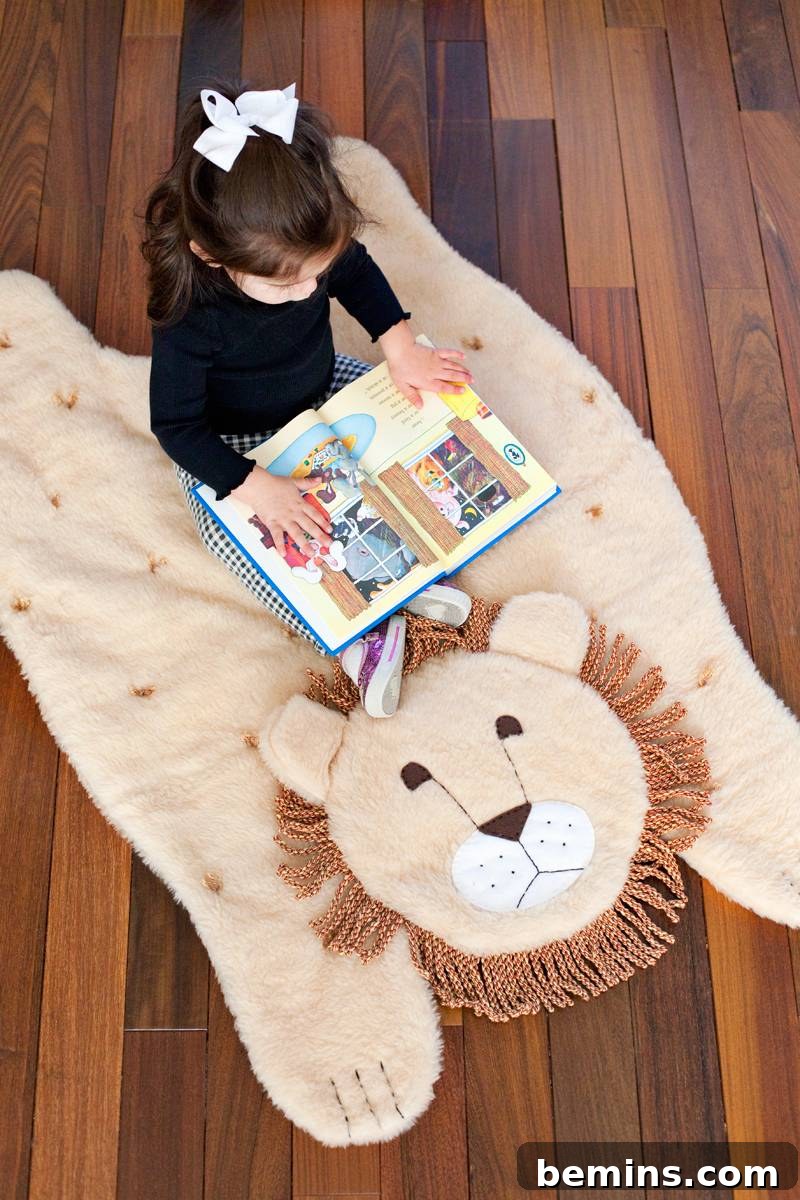75 DIY Decor Projects to Delight Your Kids 47 Animal Mat