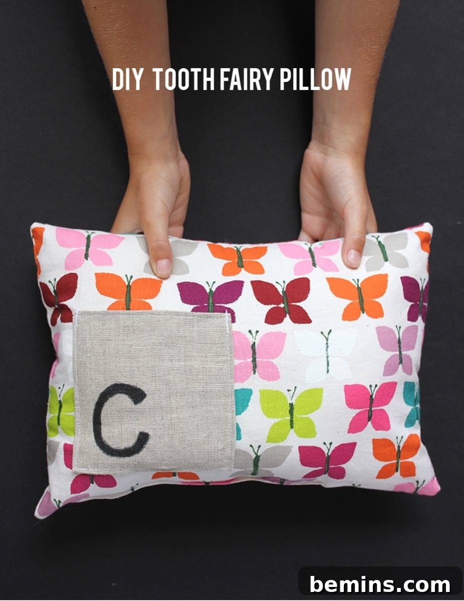 75 DIY Decor Projects to Delight Your Kids 50 Tooth Fairy Pillow