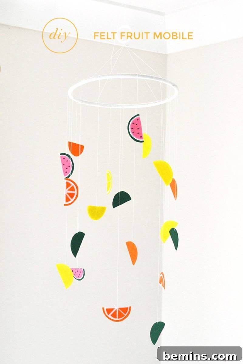 75 DIY Decor Projects to Delight Your Kids 58 fruit slice mobile