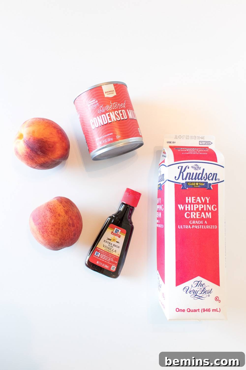 Machine-Free Peach Ice Cream Delight 4 Ingredients for No-Churn Peaches and Cream Ice Cream