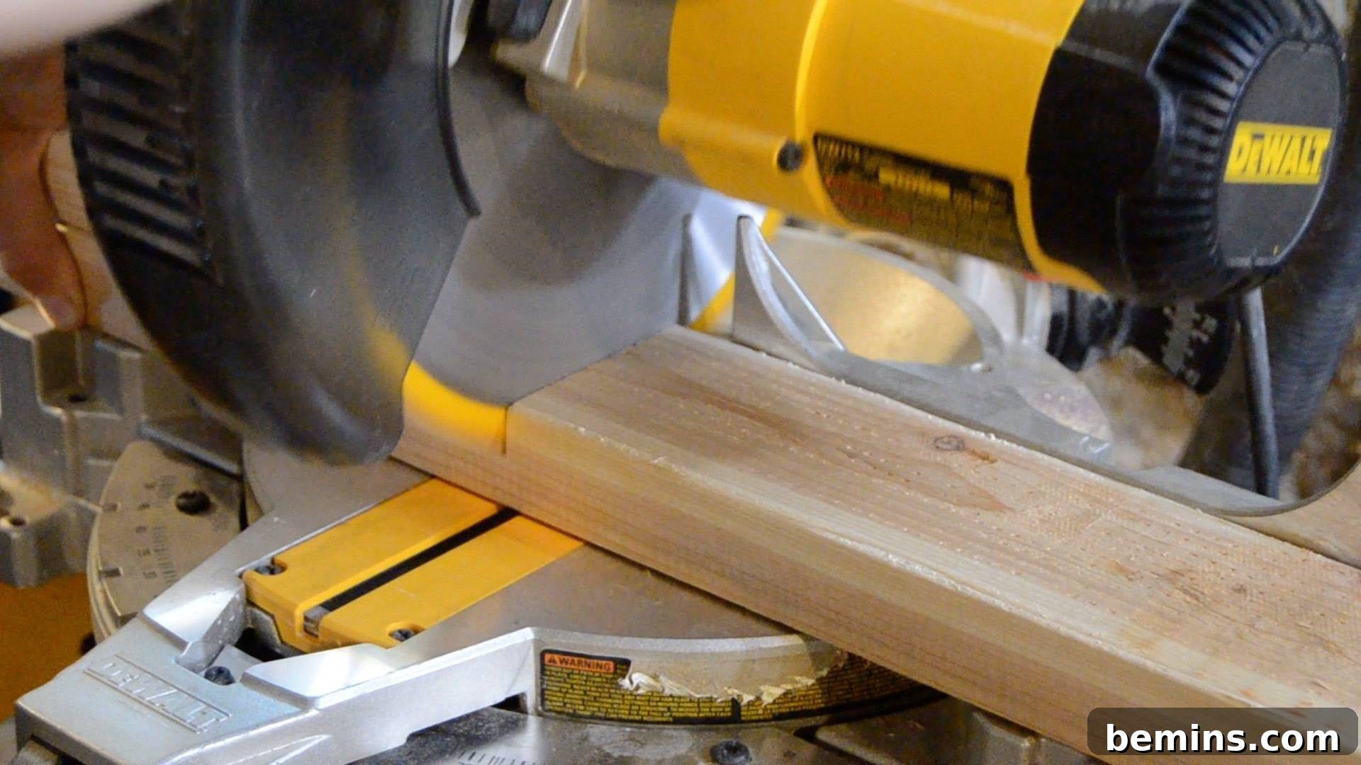 Cutting wood with a table saw