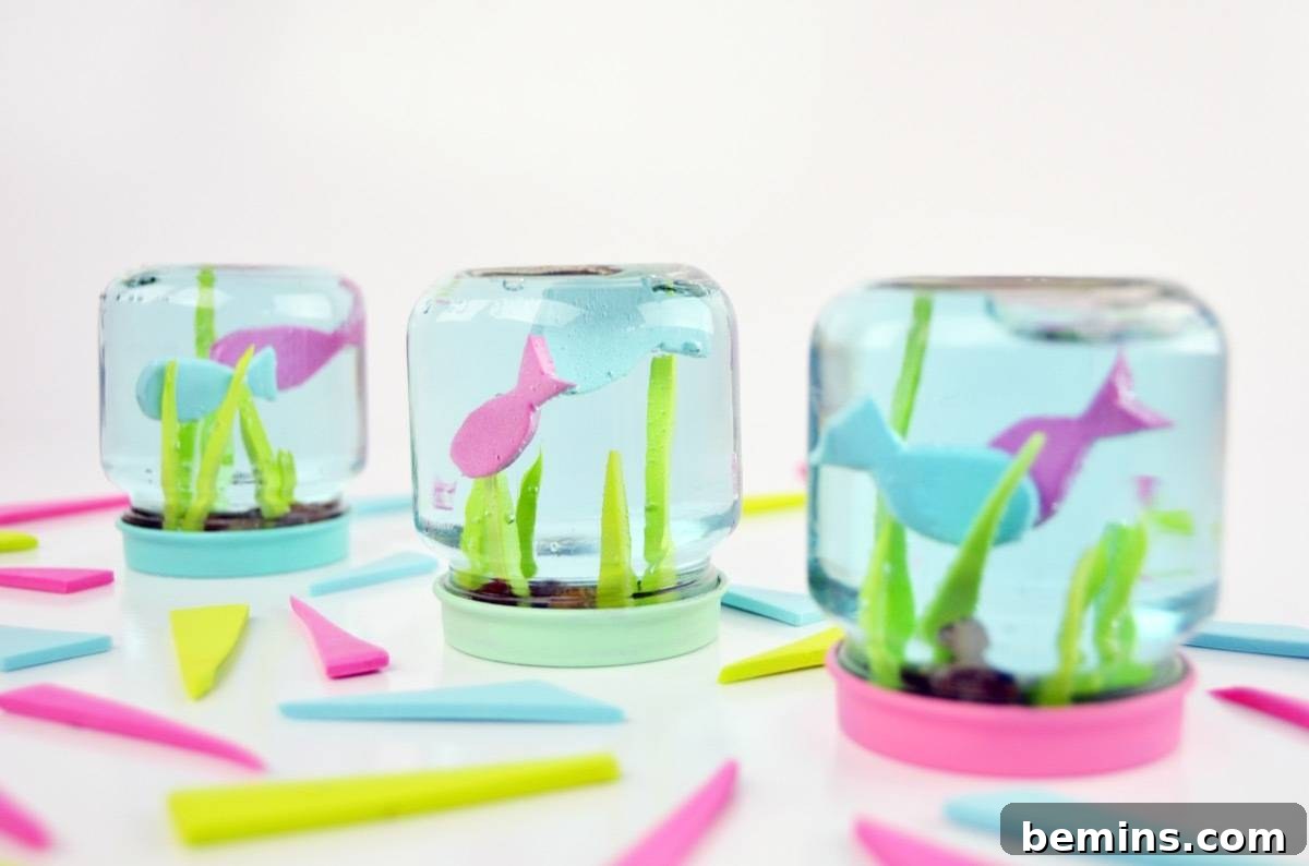 Kid-friendly craft: Make these mini fish tanks with ease!