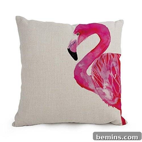 Flamingo outdoor pillow