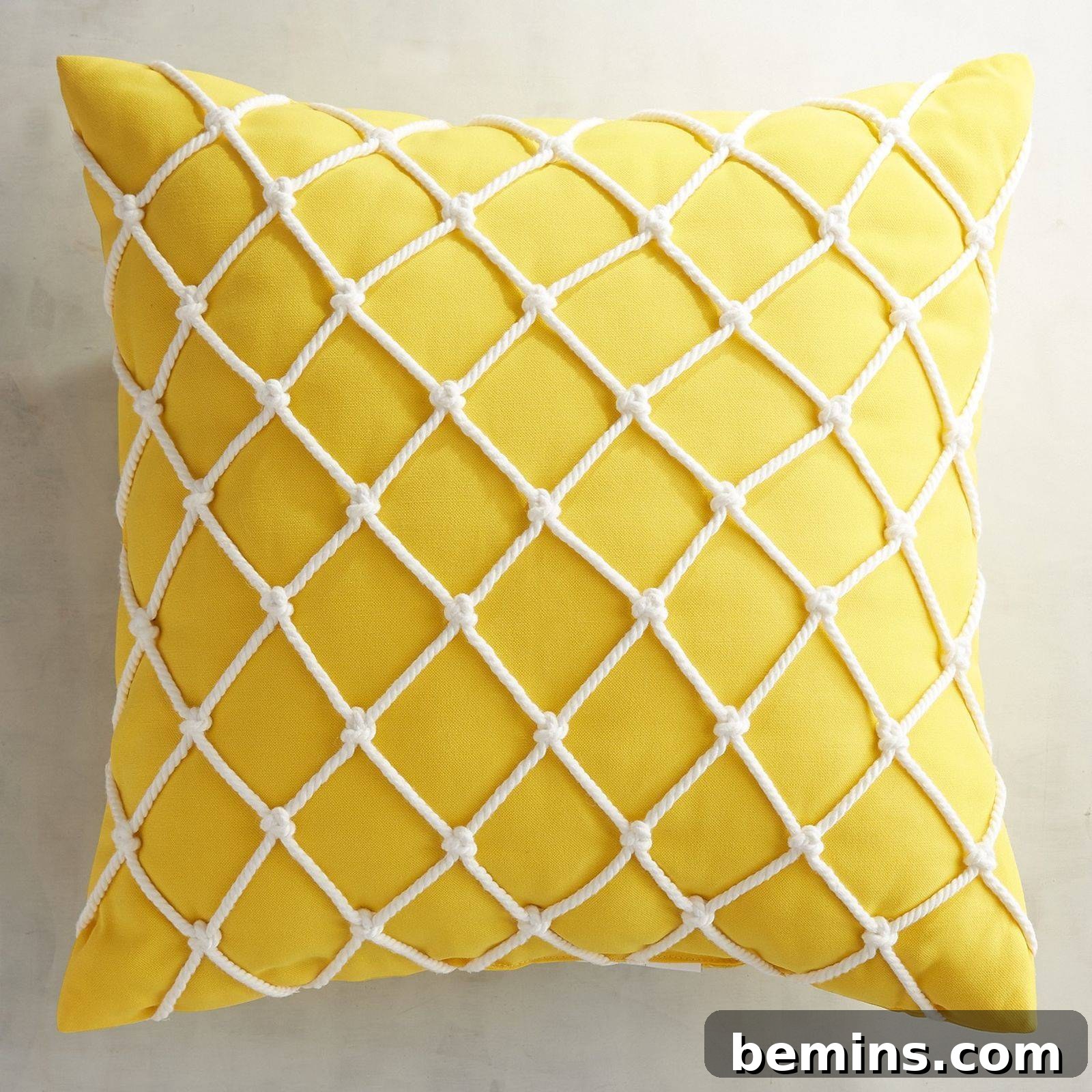 Nautical outdoor pillow