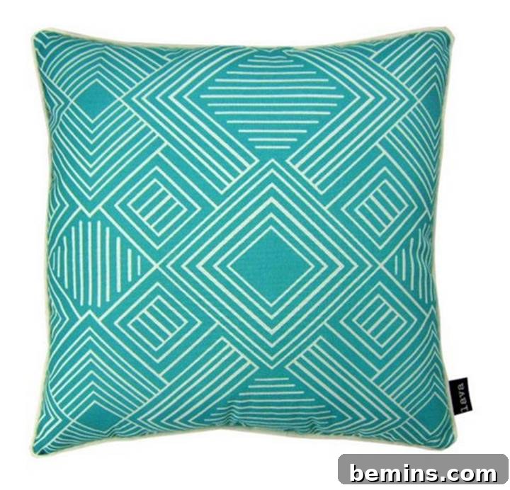 Retro outdoor pillow
