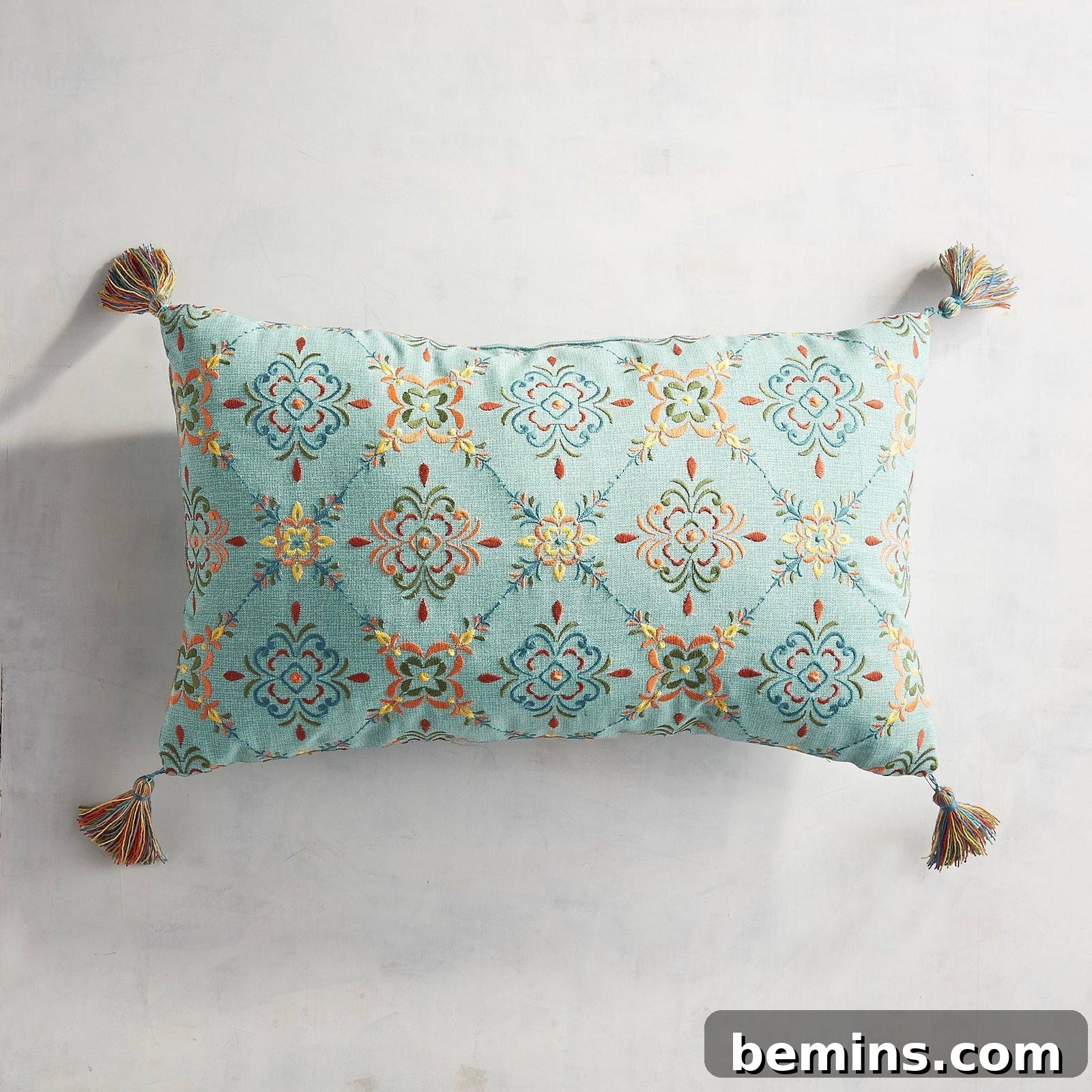 Intricate details outdoor pillow