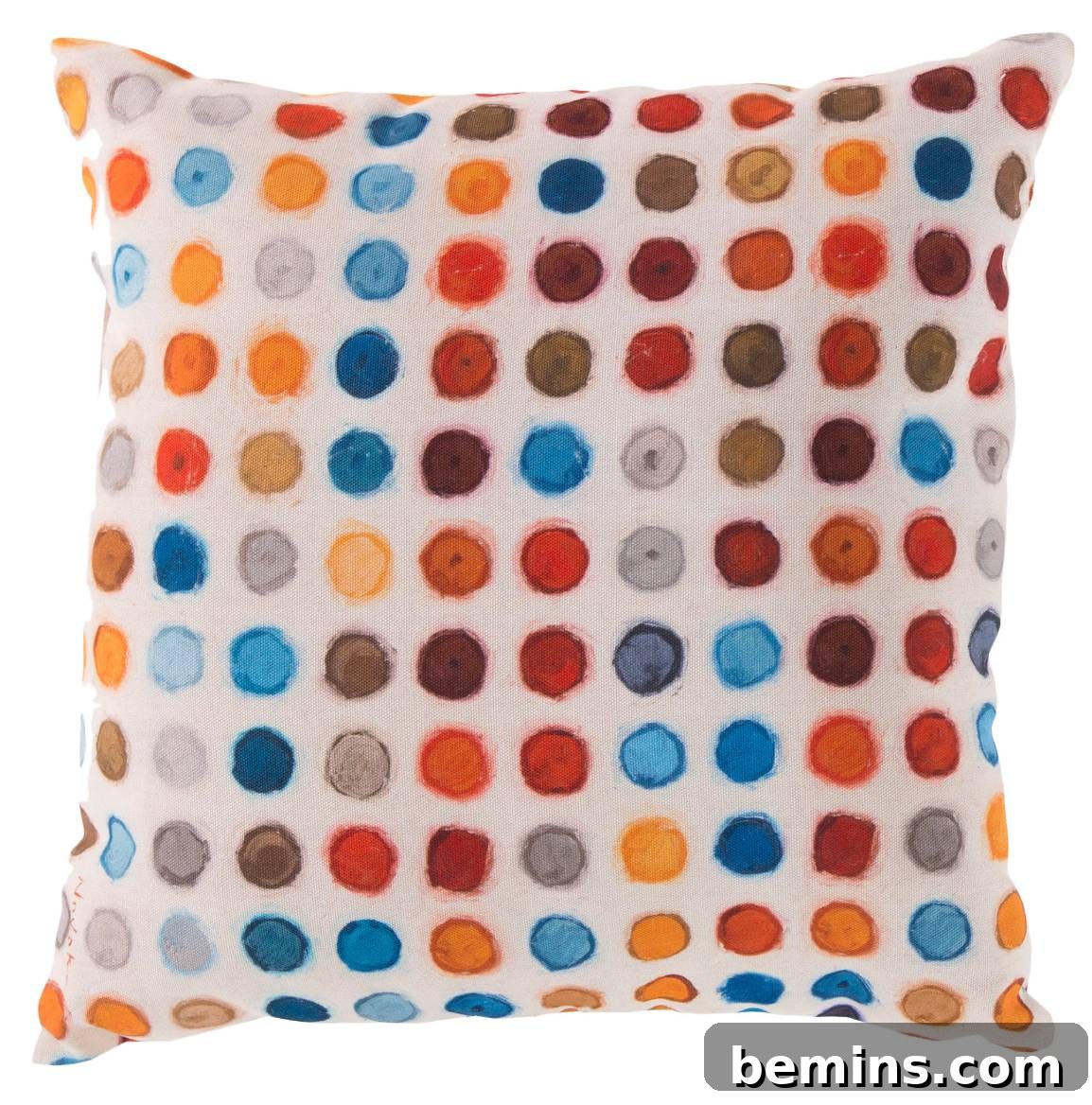 Polka dots outdoor pillow