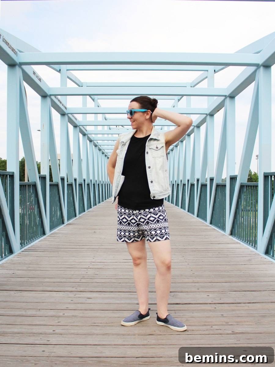 Craft Shorts in a Flash: A One-Hour Sewing Project 15 Custom shorts project.
