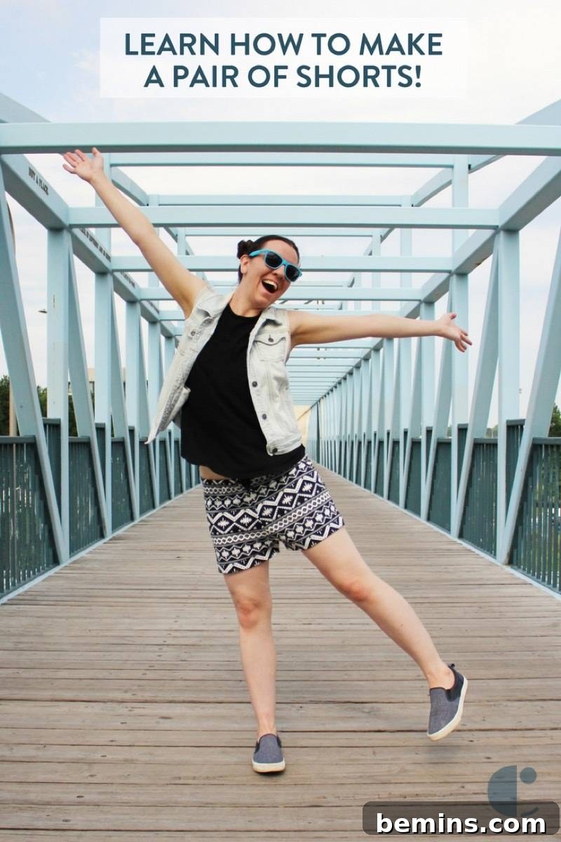 Craft Shorts in a Flash: A One-Hour Sewing Project 16 Sew easy shorts.