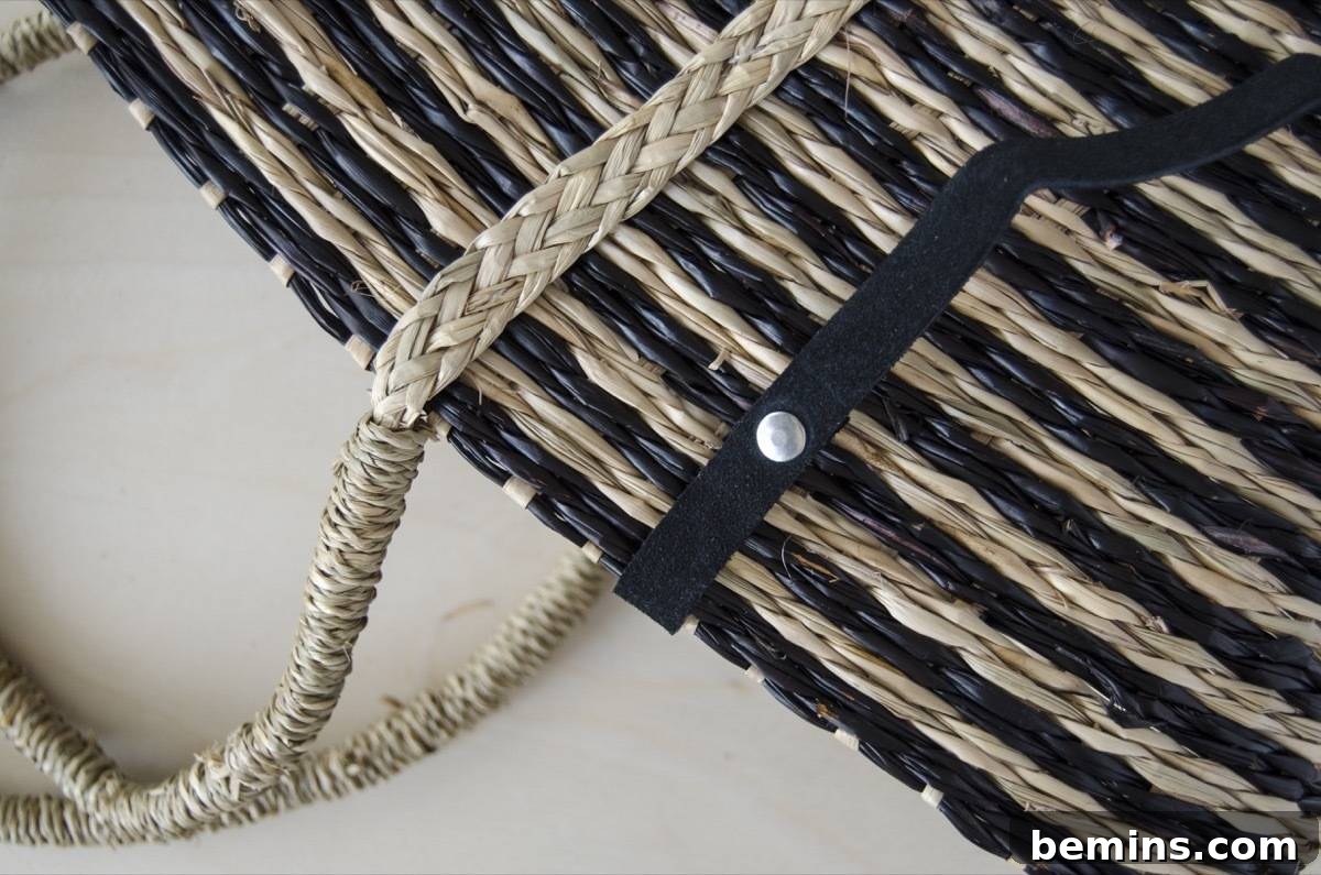 DIY Picnic Backpack - Step 4e: Hammering the rivet into place