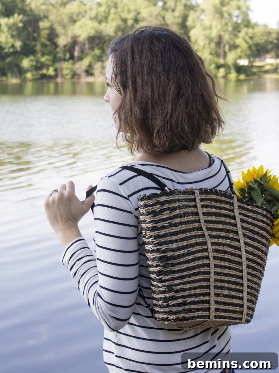 Picnic basket backpack DIY