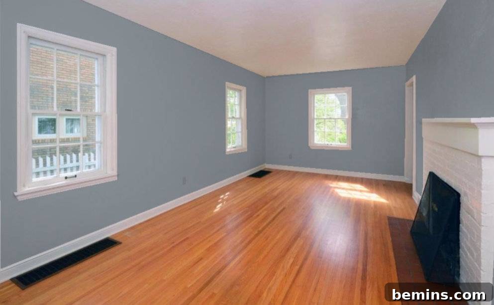Example of Wall Color to Make Trim Pop