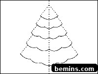 Print the Christmas Tree Outline