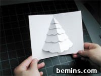 Finished Pop-Up Christmas Tree Card