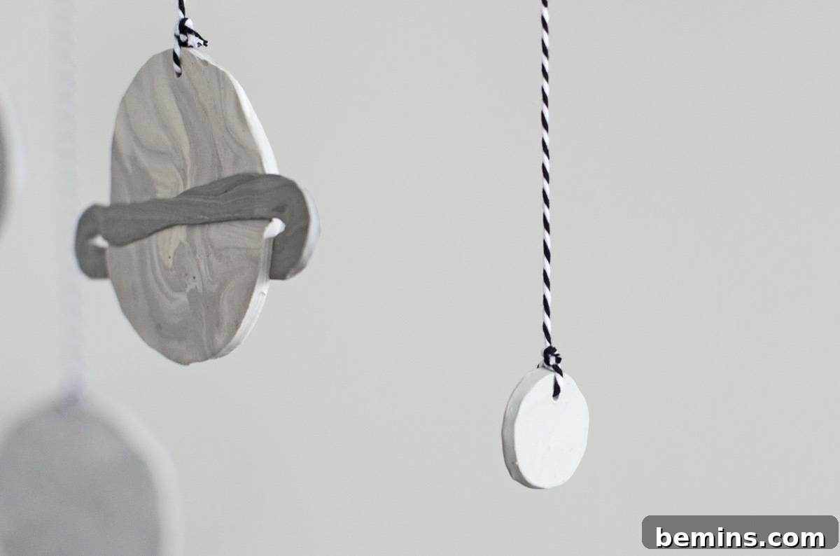 Crafting Cosmos: A Minimalist Nursery Mobile Project 3 Minimal Nursery Details - DIY Planetary Mobile