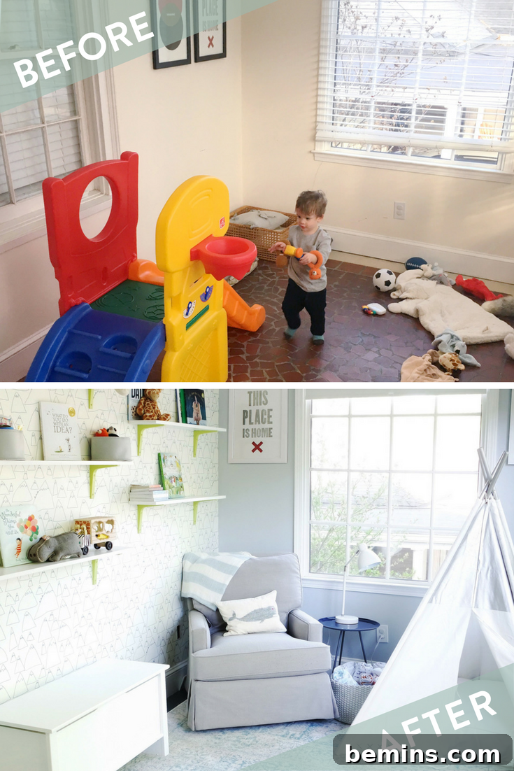 Before and After | From sunroom to playroom, see how we made space for our growing family.